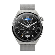 Ochstin 5HK46P 1.36 inch Round Screen Steel Strap Smart Watch with Bluetooth Call Function(Silver)