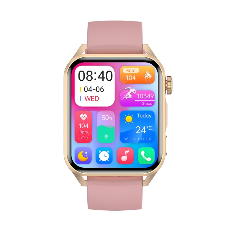 Ochstin 5HK28 1.78 inch Square Screen Silicone Strap Smart Watch Supports Bluetooth Call Function/Blood Oxygen Monitoring(Pink)