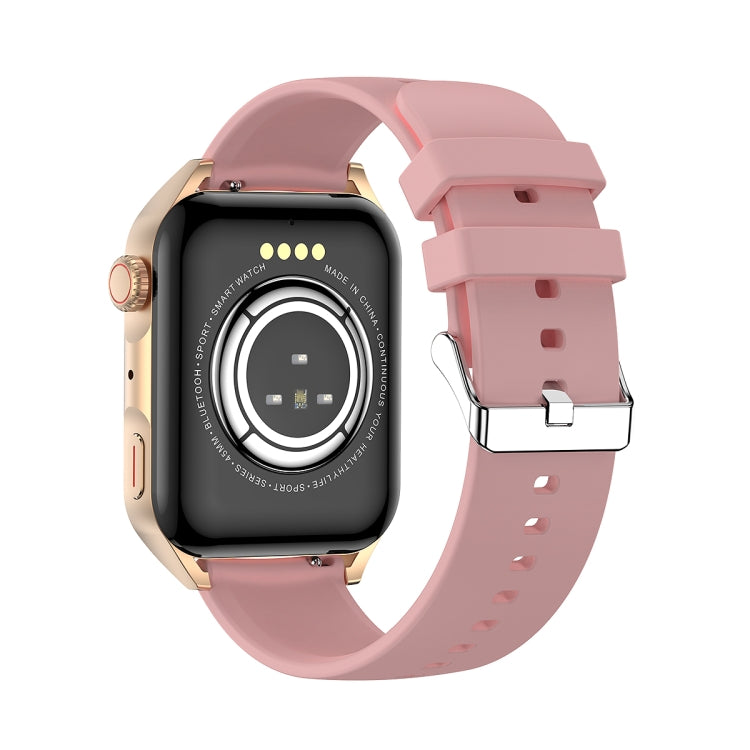 Ochstin 5HK28 1.78 inch Square Screen Silicone Strap Smart Watch Supports Bluetooth Call Function/Blood Oxygen Monitoring(Pink)
