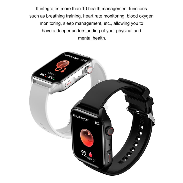 Ochstin 5HK28 1.78 inch Square Screen Silicone Strap Smart Watch Supports Bluetooth Call Function/Blood Oxygen Monitoring(Grey)