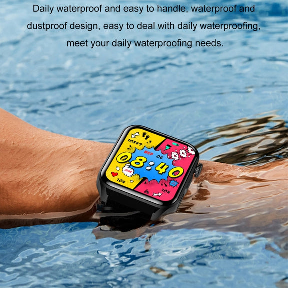 Ochstin 5HK28 1.78 inch Square Screen Silicone Strap Smart Watch Supports Bluetooth Call Function/Blood Oxygen Monitoring(Grey)