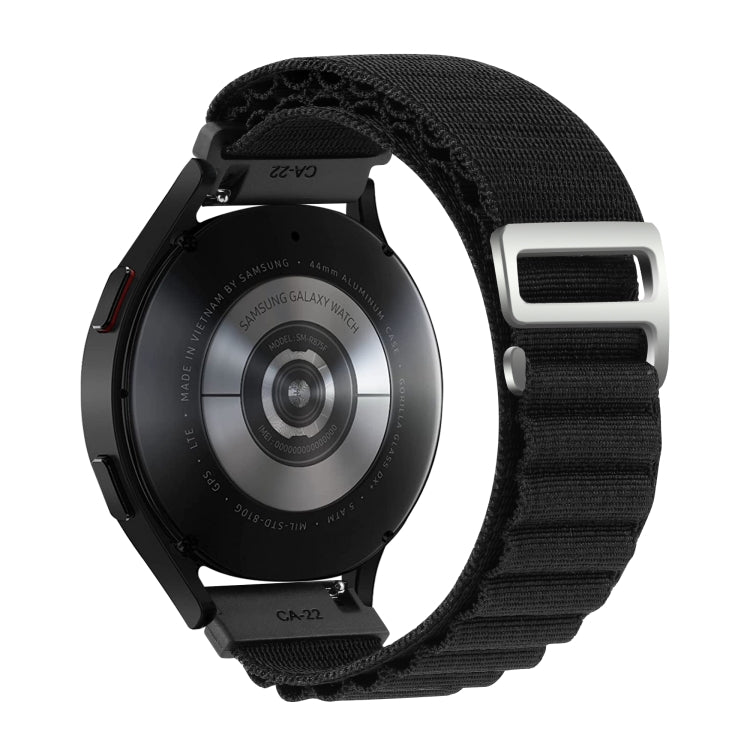 20mm Universal Nylon Loop Watch Band(Black)