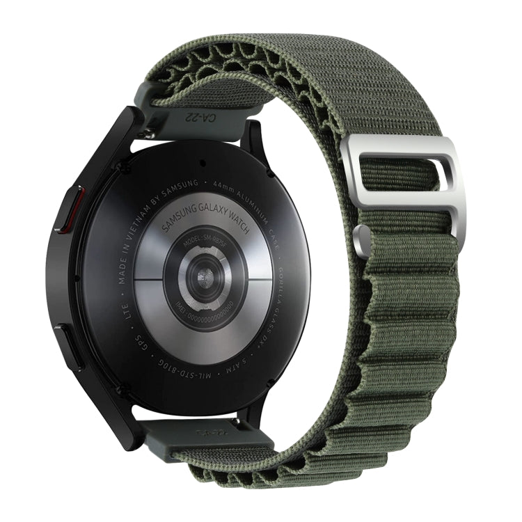 22mm Universal Nylon Loop Watch Band(Green)