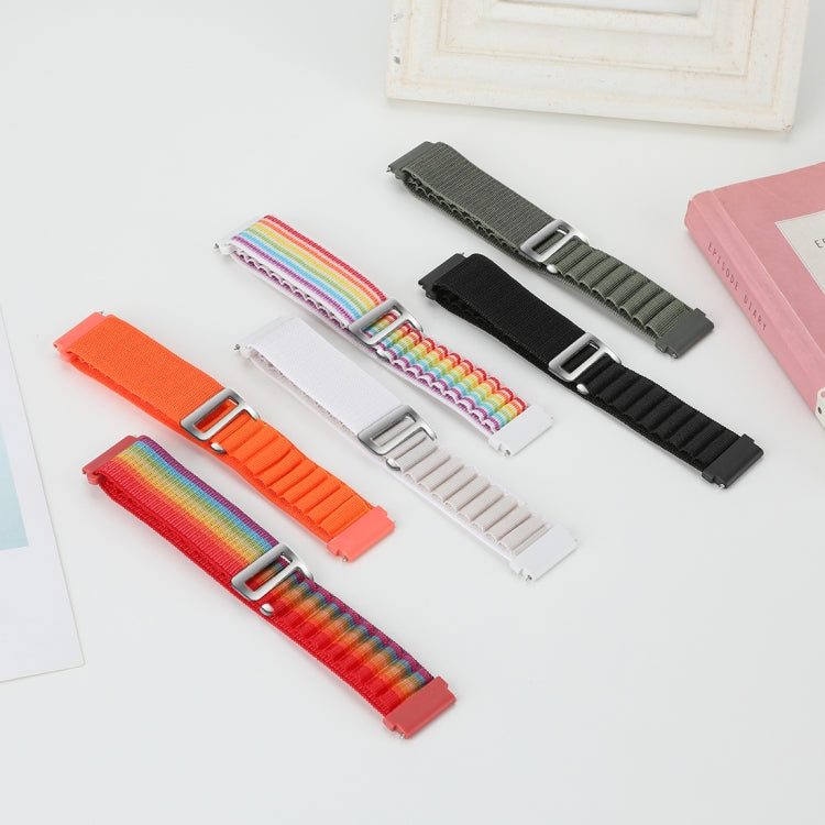 22mm Universal Nylon Loop Watch Band(Green)