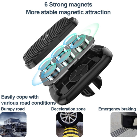 IMAK C5-F1 Magnetic Air Outlet Car Holder(Black)