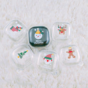For Samsung Galaxy Buds Live Christmas Transparent TPU Earphone Case(Santa Claus)