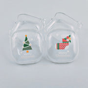 For Samsung Galaxy Buds Live Christmas Transparent TPU Earphone Case(Snowman)