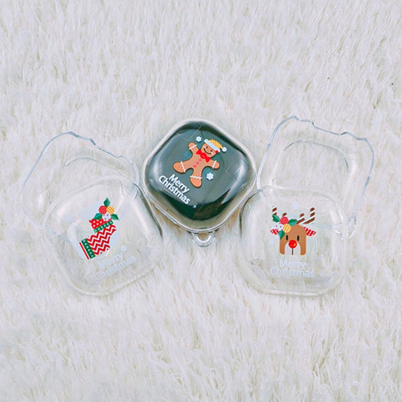 For Samsung Galaxy Buds Live Christmas Transparent TPU Earphone Case(Christmas Tree)
