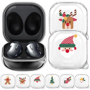 For Samsung Galaxy Buds Live Christmas Transparent TPU Earphone Case(Ragdoll)