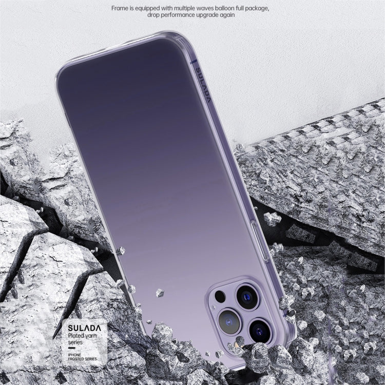 For iPhone 14 Pro SULADA Frosted Series Shockproof TPU Protective Case(Transparent)