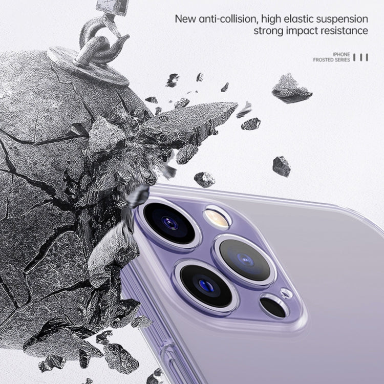 For iPhone 14 Pro Max SULADA Frosted Series Shockproof TPU Protective Case(Transparent)