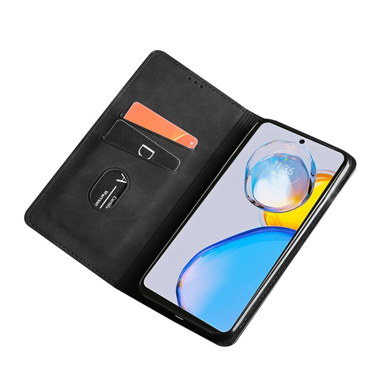 For vivo V25 5G/V25e 5G/X80 Lite Skin Feel Magnetic Horizontal Flip Leather Phone Case(Black)