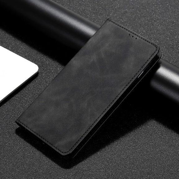 For vivo V25 5G/V25e 5G/X80 Lite Skin Feel Magnetic Horizontal Flip Leather Phone Case(Black)
