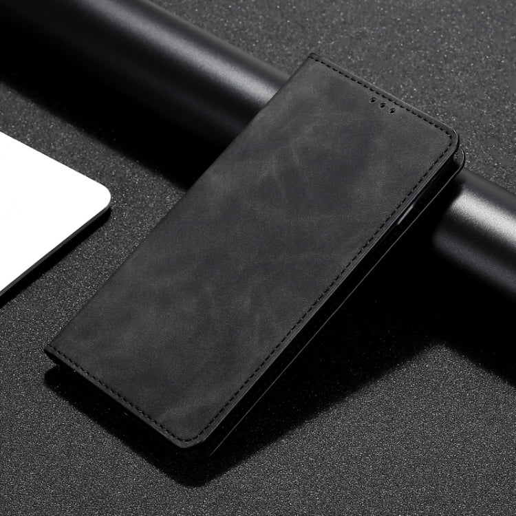 For vivo V25 5G/V25e 5G/X80 Lite Skin Feel Magnetic Horizontal Flip Leather Phone Case(Black)