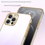 For iPhone 14 Pro SULADA Iridescence Series Plating Transparent Gradient Phone Case(Blue)