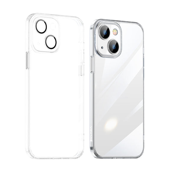 For iPhone 14 SULADA Crystal Steel Series TPU Transparent Phone Case(Transparent)