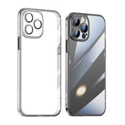 For iPhone 14 Pro SULADA Crystal Steel Series TPU Transparent Phone Case(Black)