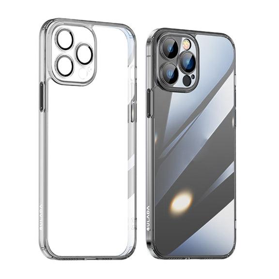 For iPhone 14 Pro SULADA Crystal Steel Series TPU Transparent Phone Case(Black)