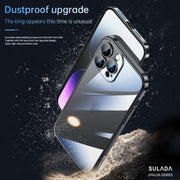 For iPhone 14 SULADA Hard PC Shockproof Phone Case(Silver)