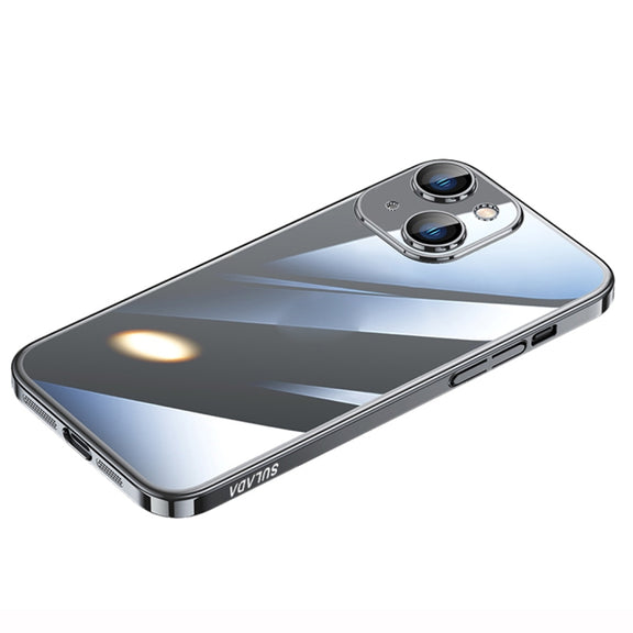 For iPhone 14 Plus SULADA Hard PC Shockproof Phone Case(Black)