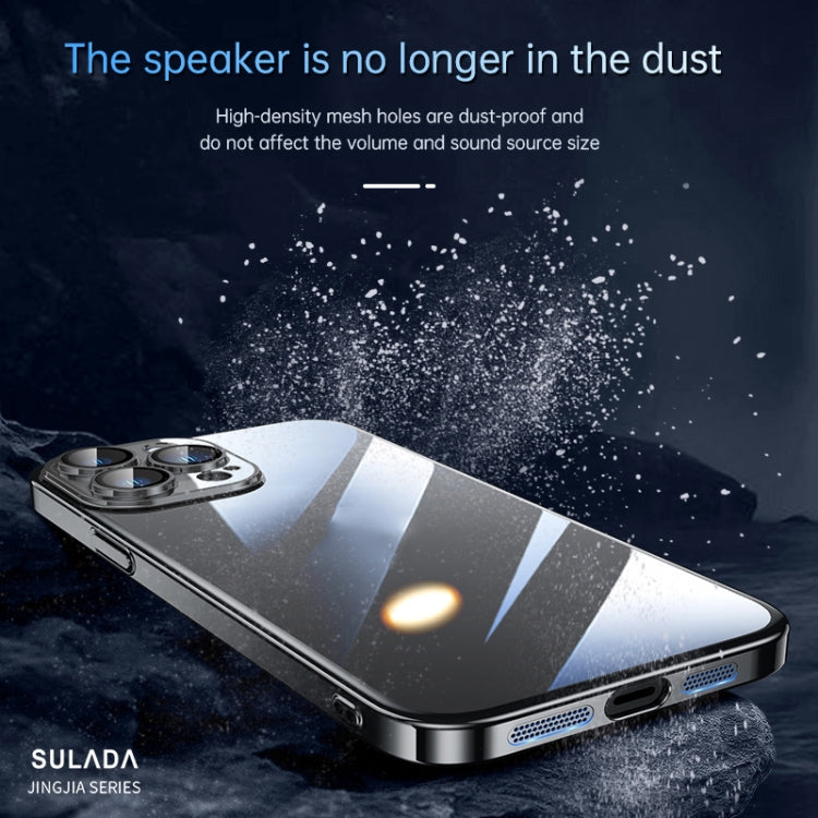 For iPhone 14 Pro SULADA Hard PC Shockproof Phone Case(Dark Purple)