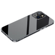 For iPhone 14 SULADA Frosted Series Shockproof Transparent TPU Phone Case(Black)