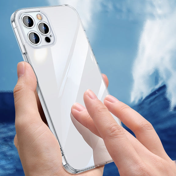 For iPhone 14 Plus SULADA Frosted Series Shockproof Transparent TPU Phone Case(White)