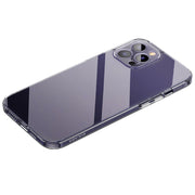 For iPhone 14 Pro SULADA Frosted Series Shockproof Transparent TPU Phone Case(Purple)