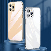 For iPhone 14 Pro Max SULADA Frosted Series Shockproof Transparent TPU Phone Case(Black)