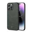 For iPhone 14 Pro SULADA Shockproof TPU + Handmade Leather Phone Case(Green) - iPhone 14 Pro Cases by SULADA | Online Shopping South Africa | PMC TechLife | Buy Now Pay Later Mobicred