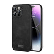 For iPhone 14 Pro Max SULADA Shockproof TPU + Handmade Leather Phone Case(Black) - iPhone 14 Pro Max Cases by SULADA | Online Shopping South Africa | PMC TechLife | Buy Now Pay Later Mobicred