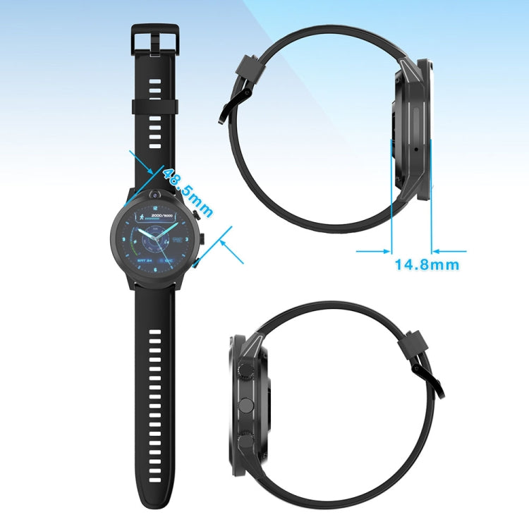 Rogbid Brave 2 1.45 inch TFT Screen Android 9.0 LTE 4G Smart Watch, Support Face Recognition(Black)