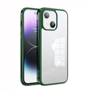 For iPhone 14 SULADA Metal Frame + Nano Glass + TPU Phone Case(Green)