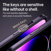 For iPhone 14 Plus SULADA Metal Frame + Nano Glass + TPU Phone Case(Pink)