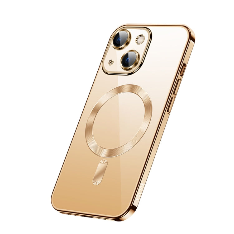 For iPhone 14 SULADA Plating TPU Shockproof Phone Soft Case(Gold)