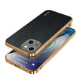 For iPhone 14 Plus SULADA Shockproof TPU + Handmade Leather Phone Case(Black) - iPhone 14 Plus Cases by SULADA | Online Shopping South Africa | PMC TechLife
