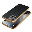 For iPhone 14 Pro SULADA Shockproof TPU + Handmade Leather Phone Case(Black) - iPhone 14 Pro Cases by SULADA | Online Shopping South Africa | PMC TechLife
