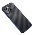 For iPhone 14 Plus SULADA Carbon Fiber Textured Shockproof Metal + TPU Frame Case(Dark Blue) - iPhone 14 Plus Cases by SULADA | Online Shopping South Africa | PMC TechLife | Buy Now Pay Later Mobicred