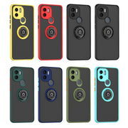 For Xiaomi Redmi A1+ Q Shadow 1 Series TPU + PC Phone Case with Ring(Yellow)