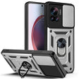 For Motorola Edge 30 Ultra Sliding Camera Cover Design TPU+PC Phone Case(Silver) - Motorola Cases by PMC TechLife | Online Shopping South Africa | PMC TechLife