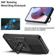 For Motorola Edge 30 Ultra Sliding Camera Cover Design TPU+PC Phone Case(Silver)