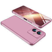 For vivo Y22 / Y22s GKK Three Stage Splicing Full Coverage PC Phone Case(Rose Gold)