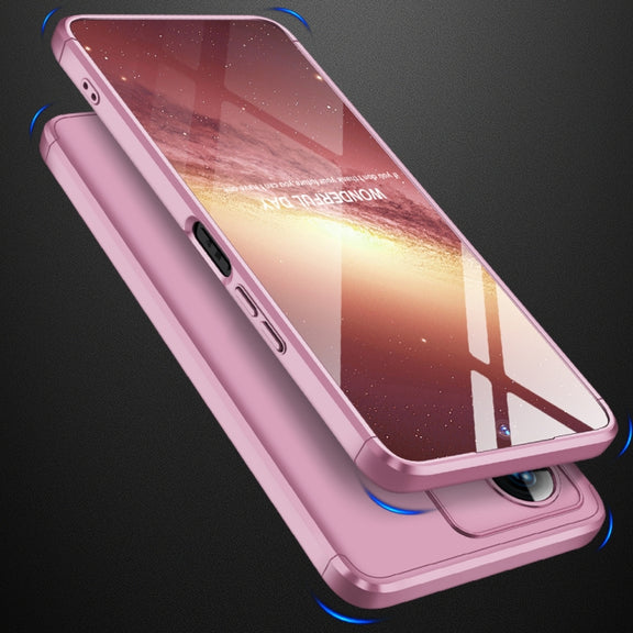 For vivo Y22 / Y22s GKK Three Stage Splicing Full Coverage PC Phone Case(Rose Gold)