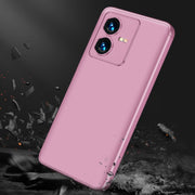For vivo Y22 / Y22s GKK Three Stage Splicing Full Coverage PC Phone Case(Rose Gold)