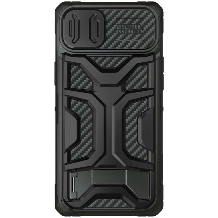 For iPhone 14 Plus NILLKIN Sliding Camera Cover Design TPU + PC Phone Case(Black)