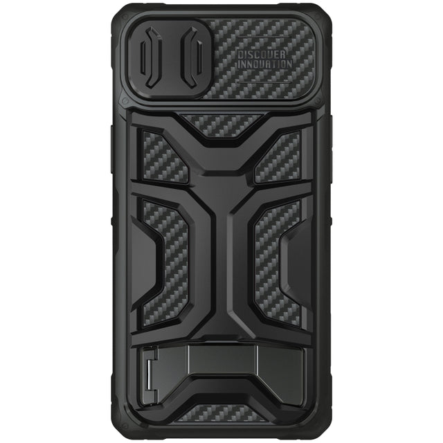 For iPhone 14 Plus NILLKIN Sliding Camera Cover Design TPU + PC Phone Case(Black)
