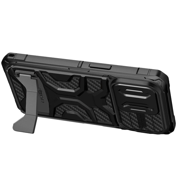 For iPhone 14 Pro NILLKIN Sliding Camera Cover Design TPU + PC Phone Case(Black)