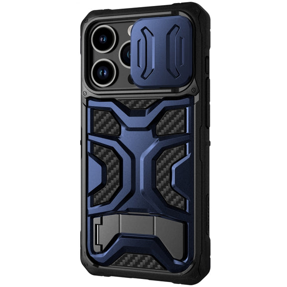 For iPhone 14 Pro NILLKIN Sliding Camera Cover Design TPU + PC Phone Case(Blue)