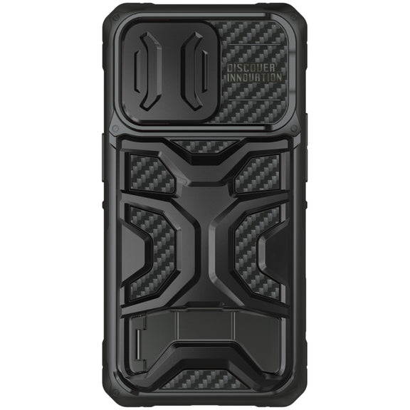 For iPhone 14 Pro NILLKIN Sliding Camera Cover Design TPU + PC Magnetic Phone Case(Black)