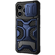 For iPhone 14 Pro NILLKIN Sliding Camera Cover Design TPU + PC Magnetic Phone Case(Blue)